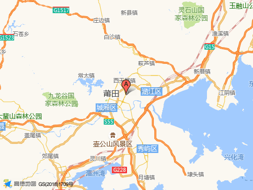 莆田地圖