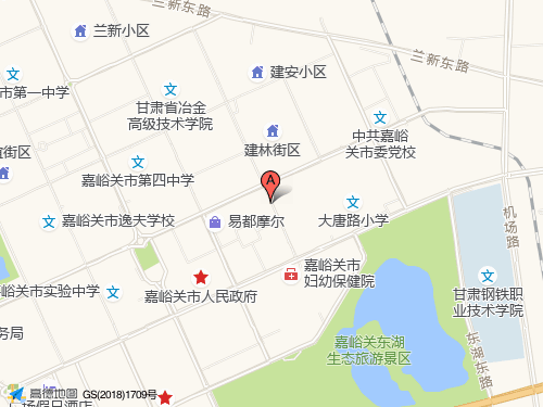 嘉峪關地圖