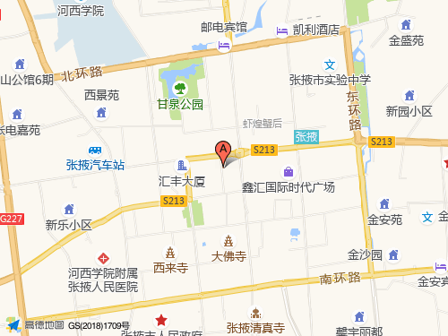 張掖地圖