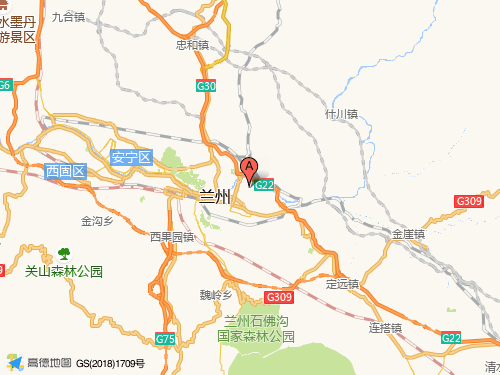 甘肅地圖