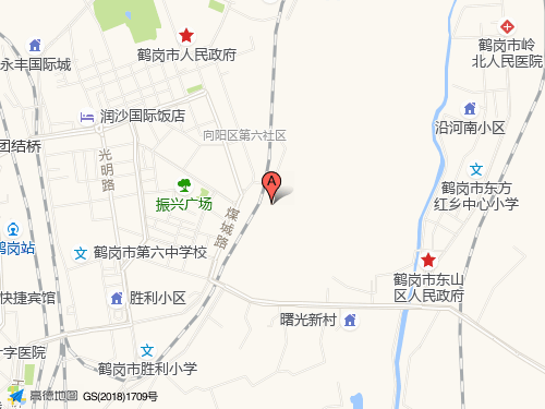鶴崗地圖