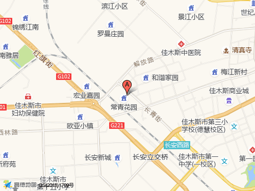 佳木斯地圖