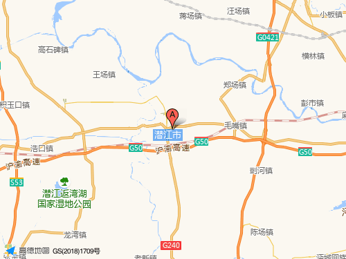 潛江地圖