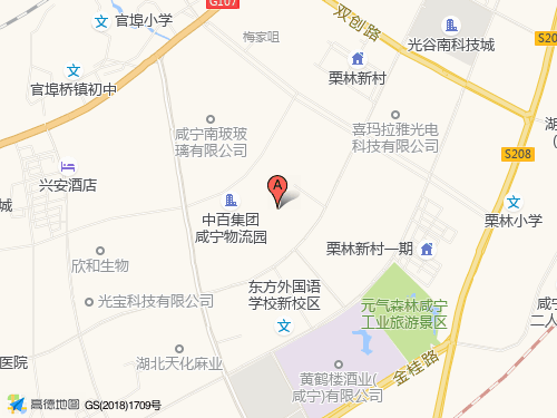 咸寧地圖