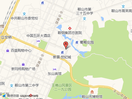 鞍山地圖