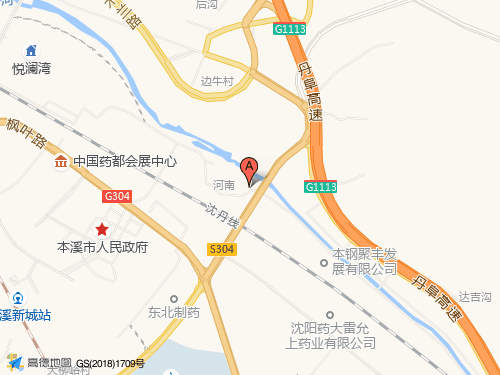 本溪地圖