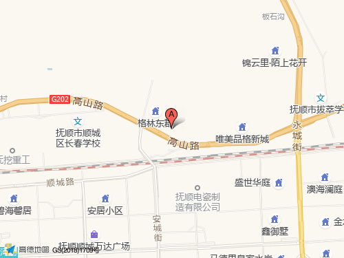 撫順地圖