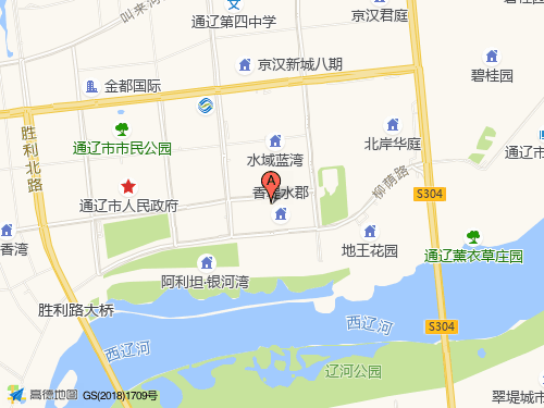 通遼地圖