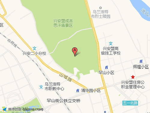 興安盟地圖