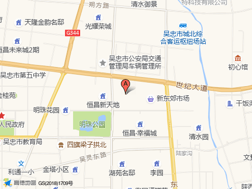 吳忠地圖