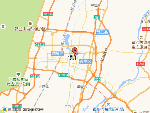 寧夏地圖