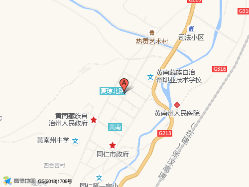 黃南地圖