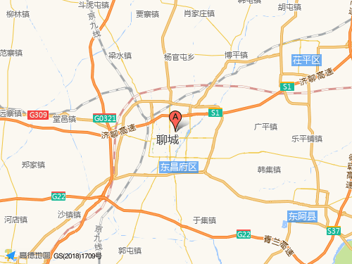 聊城地圖