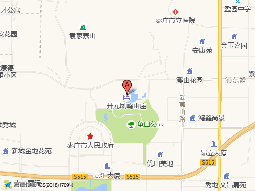 棗莊地圖