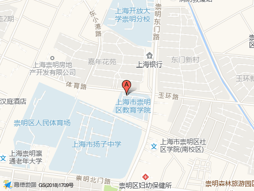 崇明區地圖