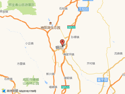 銅川地圖