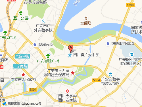 廣安地圖