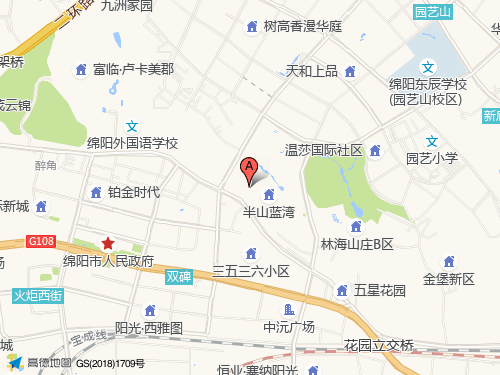 綿陽地圖