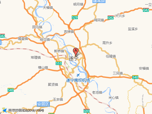 遂寧地圖