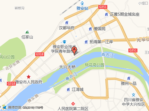 雅安地圖