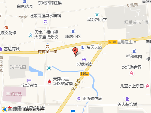 寶坻區地圖