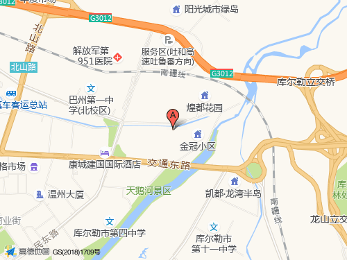 巴音郭楞地圖