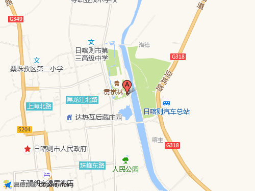 日喀則地圖