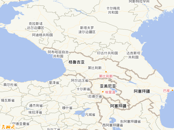 格魯吉亞地圖