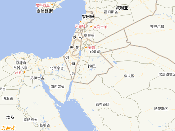 約旦地圖
