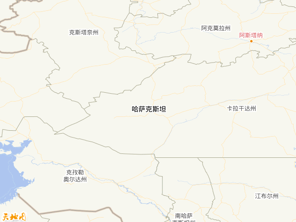哈薩克斯坦地圖