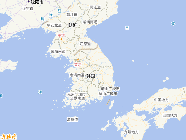 韓國(guó)地圖