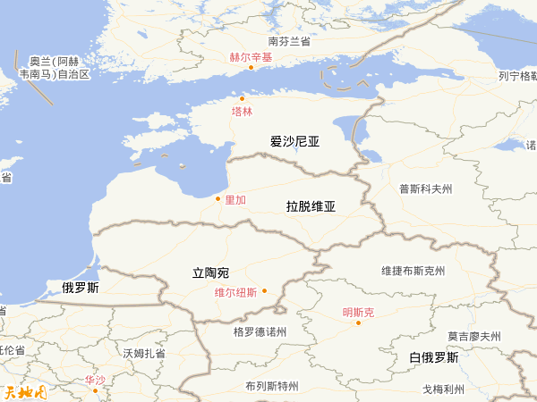 拉脫維亞地圖