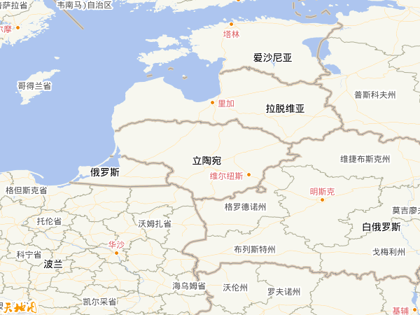 立陶宛地圖