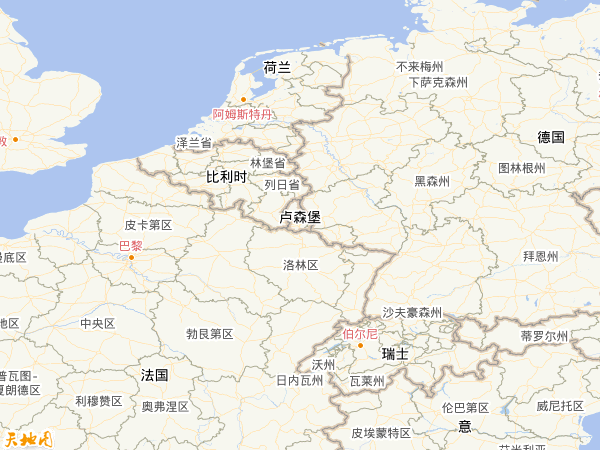 盧森堡地圖