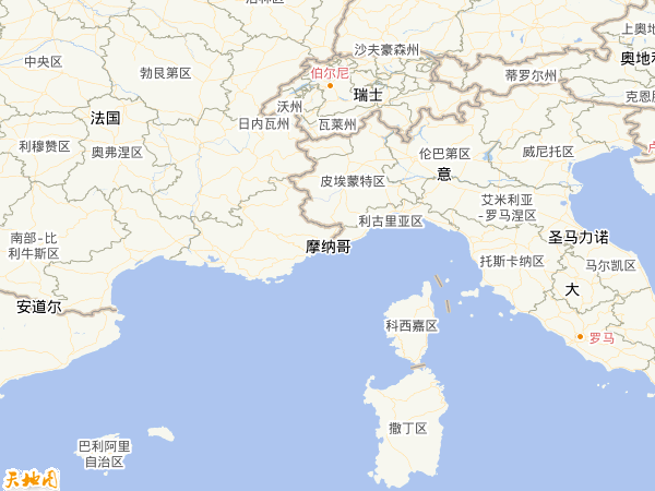 摩納哥地圖
