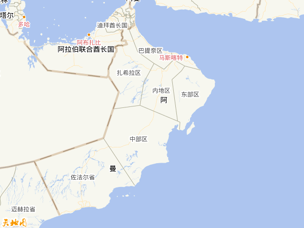 阿曼地圖