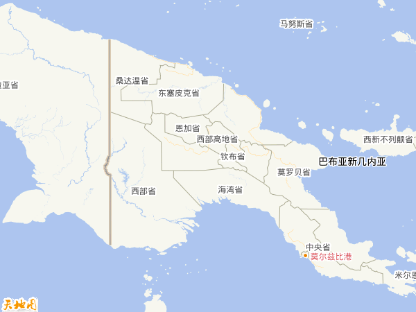 巴布亞新幾內亞地圖