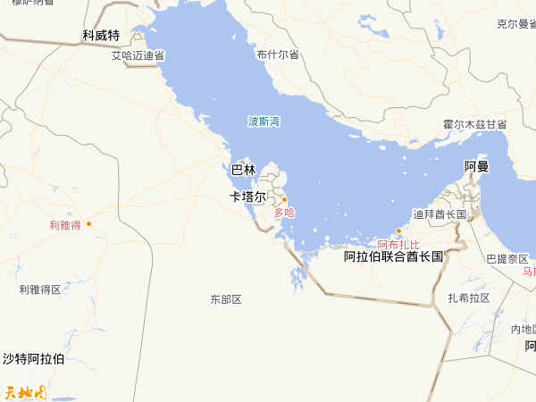 卡塔爾地圖