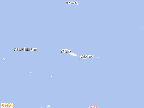 薩摩亞地圖
