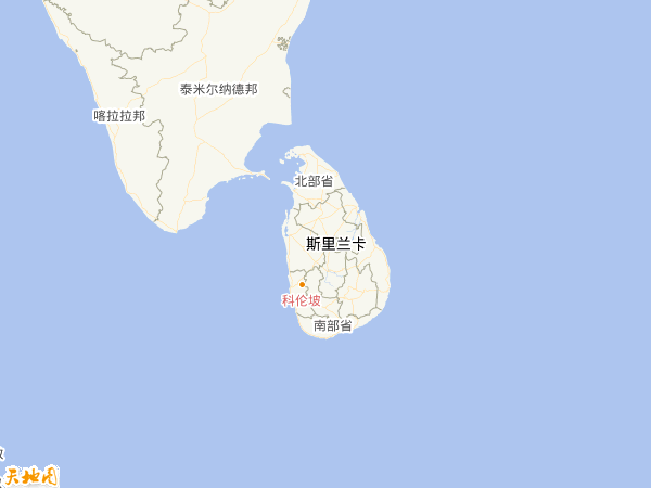 斯里蘭卡地圖