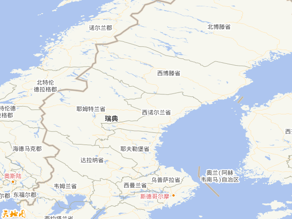 瑞典地圖